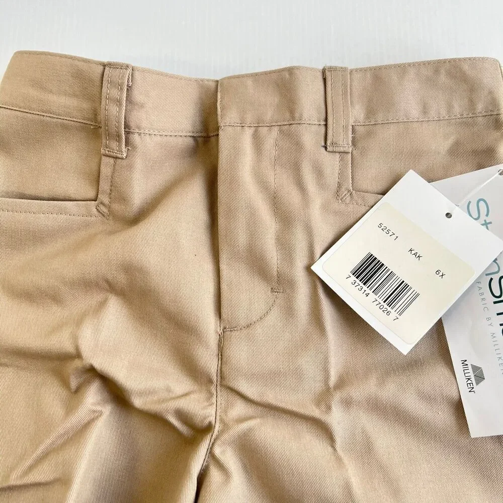 Lot Of 2 Classroom Uniforms Girls Bermuda Shorts Size 6X Khaki NEW